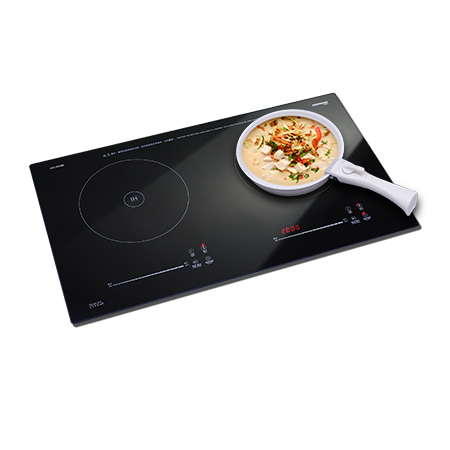 German Pool 德國寶 GIC-228DB 70厘米 2800W 嵌入式雙爐頭電磁爐