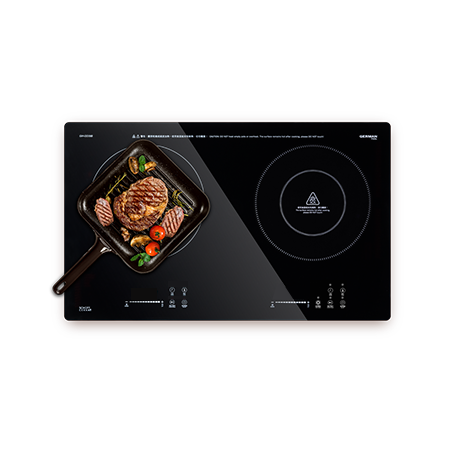 German Pool 德國寶 GIH-DD38B 69厘米 5600W 嵌入式雙頭電磁電陶爐 (需兩個13A插座)