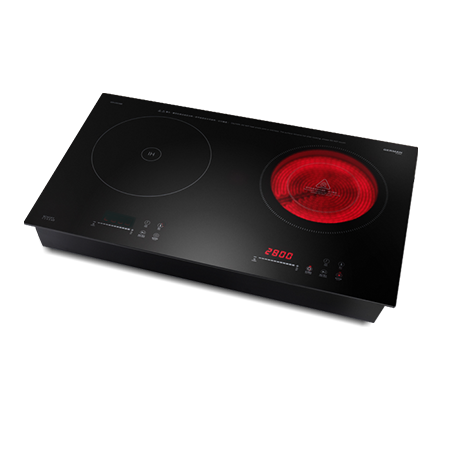 German Pool 德國寶 GIH-DD38B 69厘米 5600W 嵌入式雙頭電磁電陶爐 (需兩個13A插座)