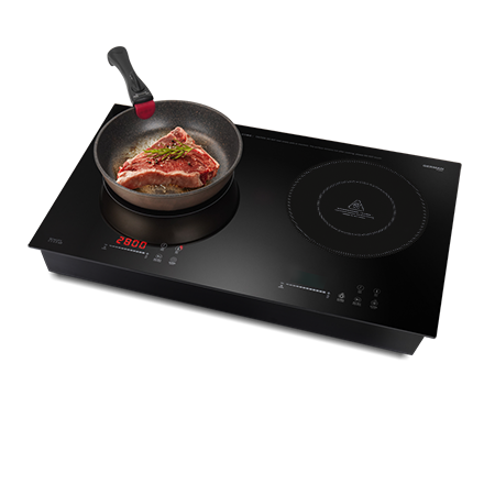 German Pool 德國寶 GIH-DD38B 69厘米 2800W 嵌入式雙頭電磁電陶爐