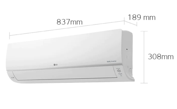 LG 樂金 R32雪種雙迴轉變頻分體式冷氣機 (附無線遙控器) 1匹 HS-09IPX