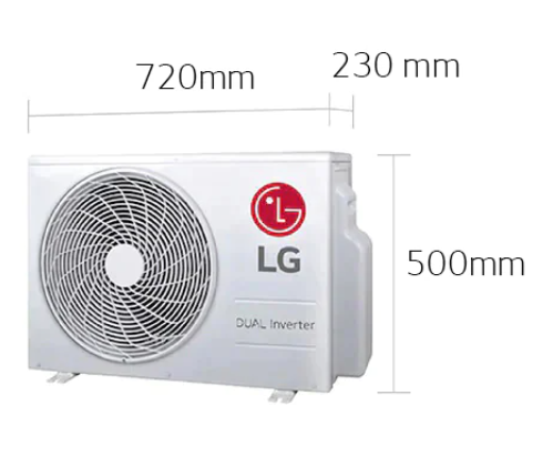 LG 樂金 R32雪種雙迴轉變頻分體式冷氣機 (附無線遙控器) 1匹 HS-09IPX