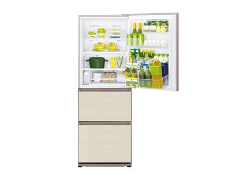 Panasonic 樂聲 ECONAVI智慧節能三門雪櫃-香檳金色 NR-C340GH/N3