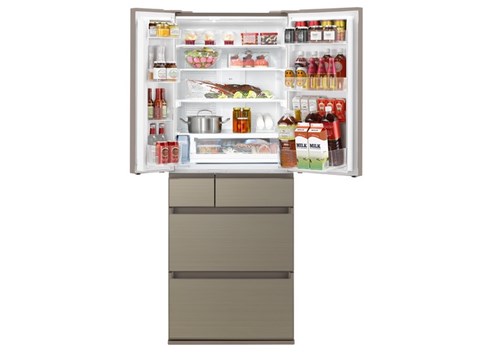 Panasonic 樂聲 AI ECONAVI 智慧節能六門雪櫃香檳金色 NR-F607HX-N3