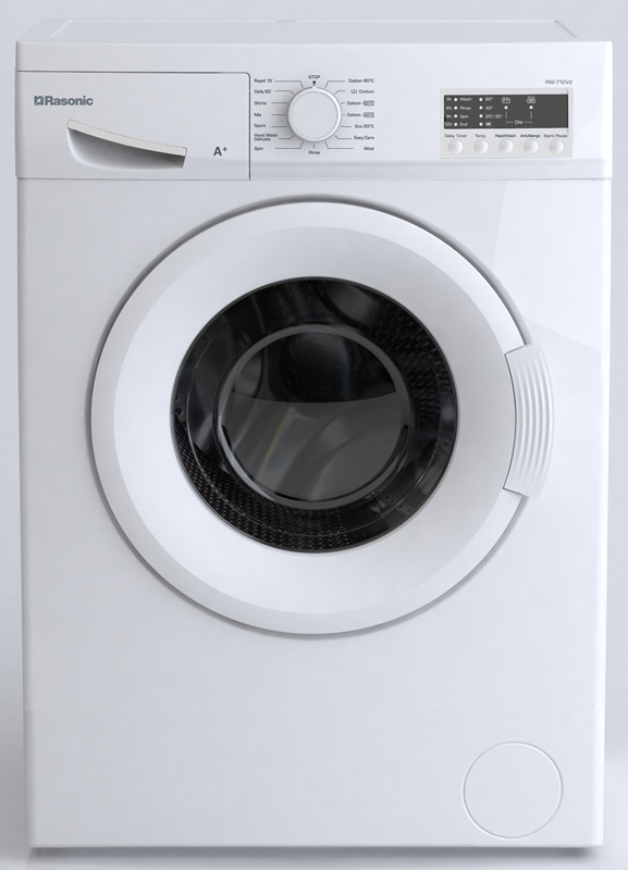 Rasonic 樂信 滾筒式洗衣機 (7kg, 1200轉/分鐘) RW-712V2