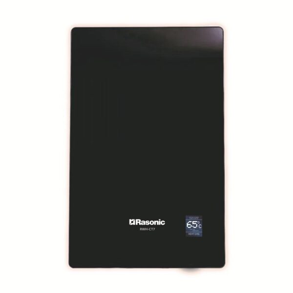 Rasonic 樂信 RWH-CT7 24公升 中央式 超薄速熱儲水電熱水爐 (黑色強化玻璃) (左排氣)