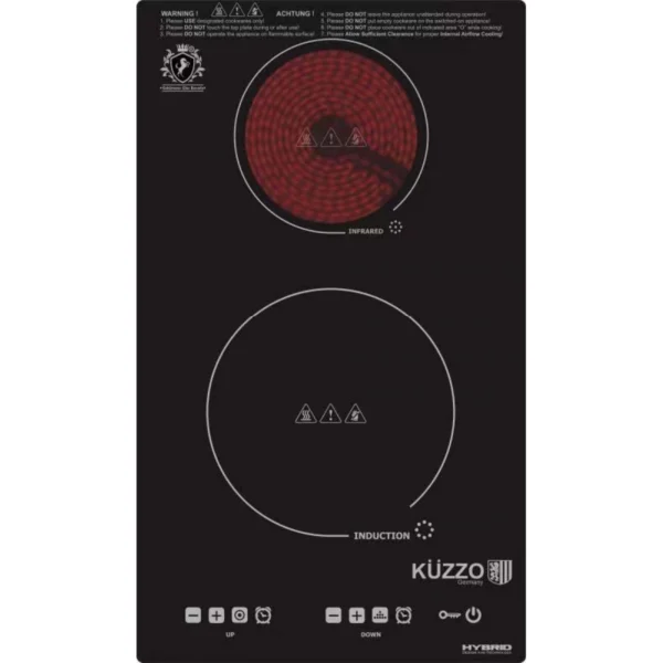 Kuzzo 德國德信 DI-286 30厘米 嵌入/座檯式 智能雙頭電磁電陶爐