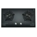 Kuzzo 德國德信 KF-326TG 75厘米 嵌入式雙頭煤氣煮食爐 (ISO9001優質認証) (專利電子點火設計 + 獨立中心火 + 鍛鑄雙環火密封式爐頭)